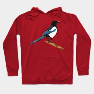 Magpie Low Poly Art Hoodie